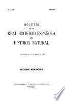 Boletín de la Real Sociedad Española de Historia Natural
