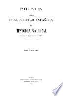 Boletin de la Real Sociedad Española de Historia Natural