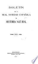 Boletin de la Real Sociedad Española de Historia Natural