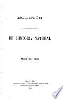 Boletín de la Real Sociedad Española de Historia Natural