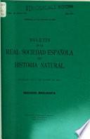 Boletín de la Real Sociedad Española de Historia Natural