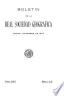 Boletín de la Real sociedad geográfica