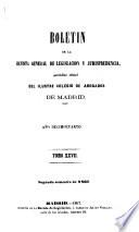 Boletín de la Revista general de legislación y jurisprudencia