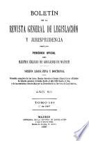 Boletín de la Revista general de legislación y jurisprudencia