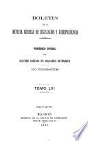 Boletín de la Revista general de legislación y jurisprudencia