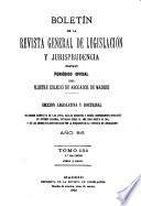 Boletín de la Revista general de legislación y jurisprudencia