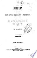 Boletín de la Revista general de legislación y jurisprudencia : periódico Oficial del Ilustre Colegio de Abogados de de Madrid