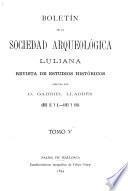 Boletín de la Sociedad Arqueológica Luliana