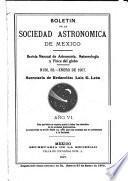 Boletin de la Sociedad astronómica de México