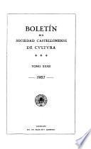 Boletín de la Sociedad castellonense de cultura
