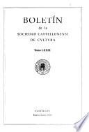Boletín de la Sociedad Castellonense de Cultura