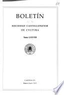 Boletín de la Sociedad Castellonense de Cultura