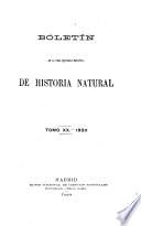Boletín de la Sociedad Española de Historia Natural