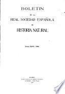 Boletín de la Sociedad Española de Historia Natural