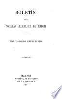 boletin de la sociedad geograifica de madrid