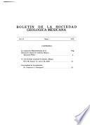 Boletín de la Sociedad Geológica Mexicana