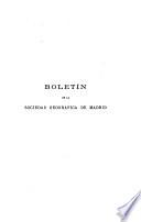 Boletín de la Socieded Geográfica de Madrid