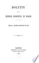 Boletín de la Socieded Geográfica de Madrid
