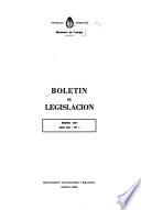 Boletín de legislación