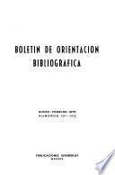 Boletín de orientacion bibliográfica
