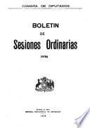 Boletin de sesiones extraordinarias