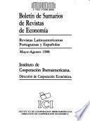 Boletín de sumarios de revistas de economía