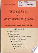 Boletín del Archivo General de la Nación