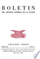 Boletín del Archivo general de la nación. Segunda serie