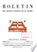 Boletín del Archivo general de la nación. Segunda serie