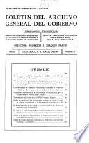 Boletín del Archivo General del Gobierno