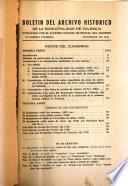 Boletín del archivo histórico de la municipalidad de Valencia