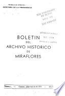 Boletín del Archivo Historico de Miraflores