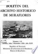 Boletín del Archivo Histórico de Miraflores