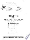 Boletín del Archivo Histórico de Miraflores