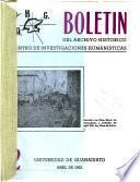 Boletín del Archivo Histórico