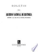 Boletín del Archivo Nacional de Historia