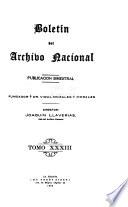 Boletín del Archivo Nacional