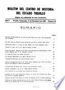 Boletín del Centro de Historia del Estado Trujillo