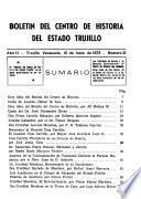 Boletín del Centro de Historia del Estado Trujillo