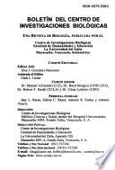 Boletin del Centro de Investigaciones Biológicas