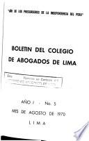 Boletín del Colegio de Abogados de Lima