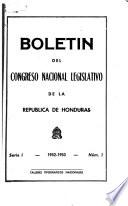 Boletín del Congreso Nacional Legislativo de la República de Honduras