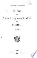 Boletín del Cuerpo de Ingenieros de Minas del Perú