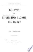 Boletín del Departamento Nacional del Trabajo