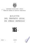 Boletín del depósito legal de obras impresas