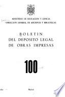 Boletín del depósito legal de obras impresas