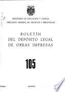 Boletín del depósito legal de obras impresas