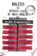 Boletín del depósito legal de obras impresas