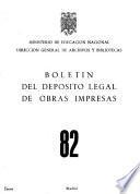 Boletín del depósito legal de obras impresas