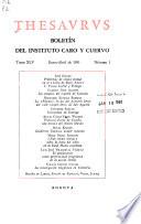 Boletín del Instituto Caro y Cuervo